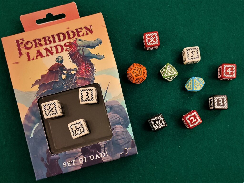 forbidden lands dice set